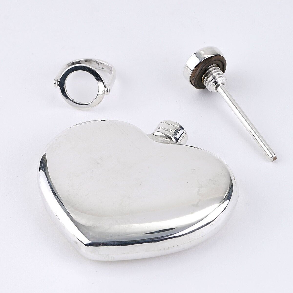 Tiffany & Co. Vintage Sterling Silver Perfume Bottle With Tiffany & Co. Vintage Sterling Silver Perfume Bottle With