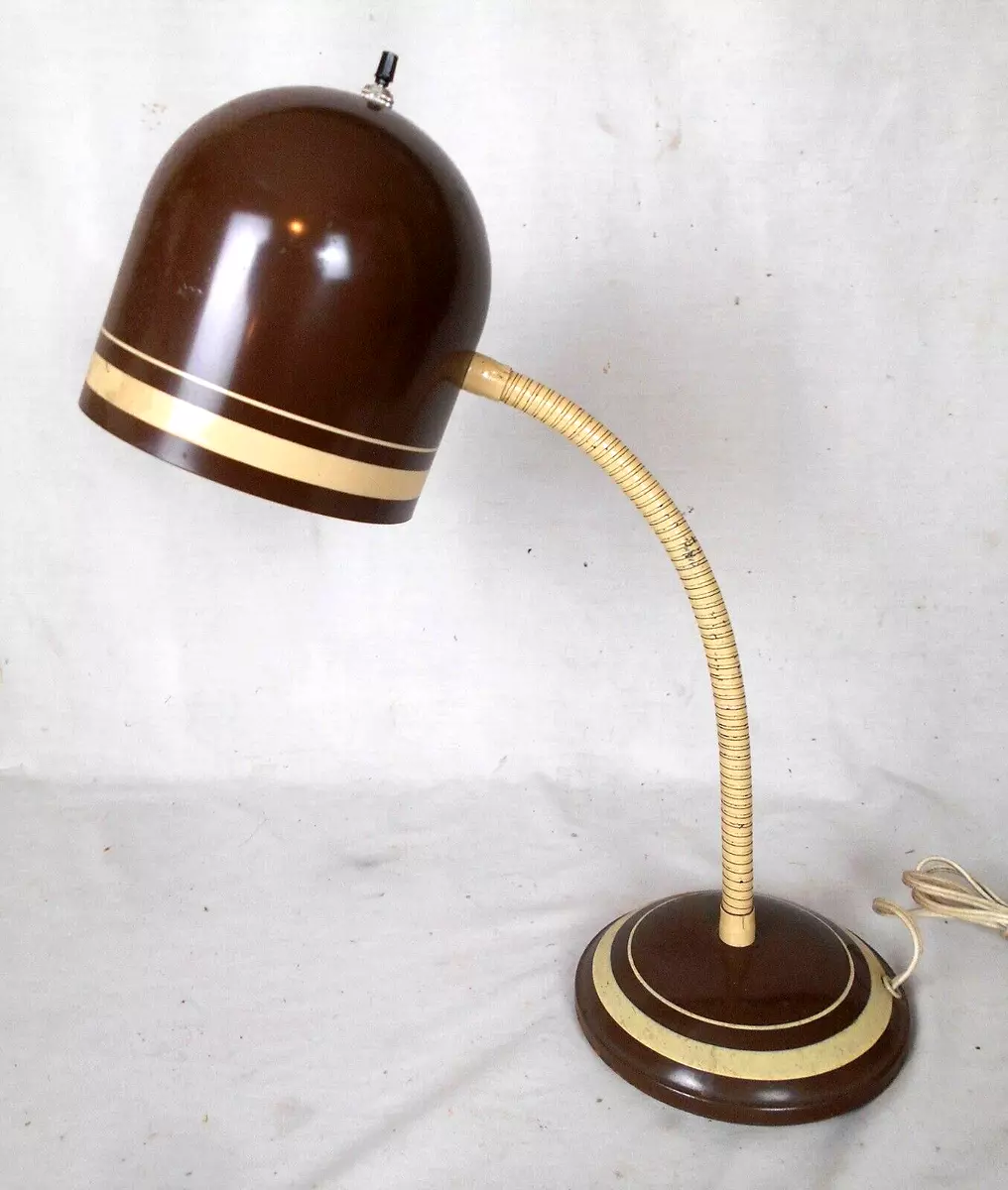 Antique on sale gooseneck lamp