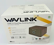 Wavlink USB 3.0 Dual Bay Docking Station for 2.5” & 3.5” HDD SSD-No Manual