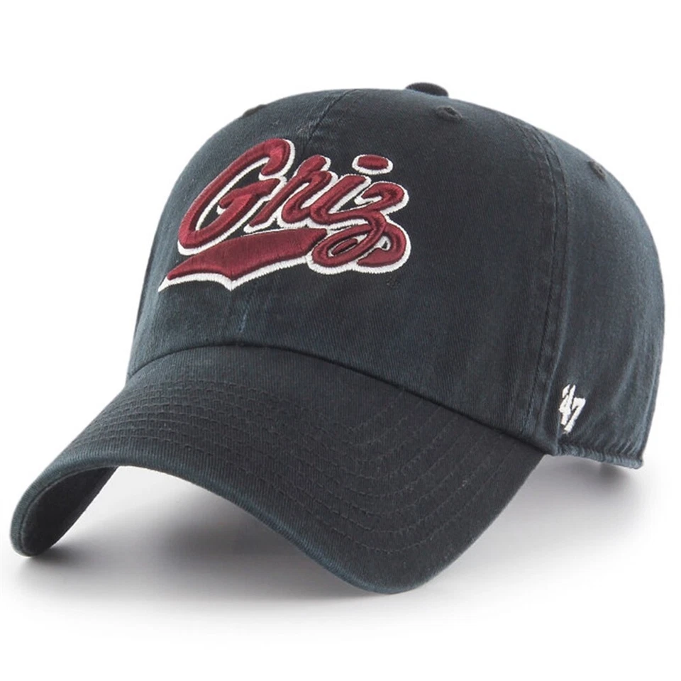 Montana Grizzlies 47 Brand Clean Up Adjustable Hat - Black