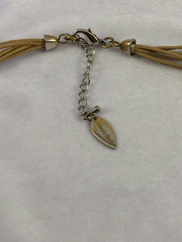 COLDWATER CREEK Chunky Boho Honey Acrylic Faux Pearl Multi Strand Necklace - Picture 5 of 6