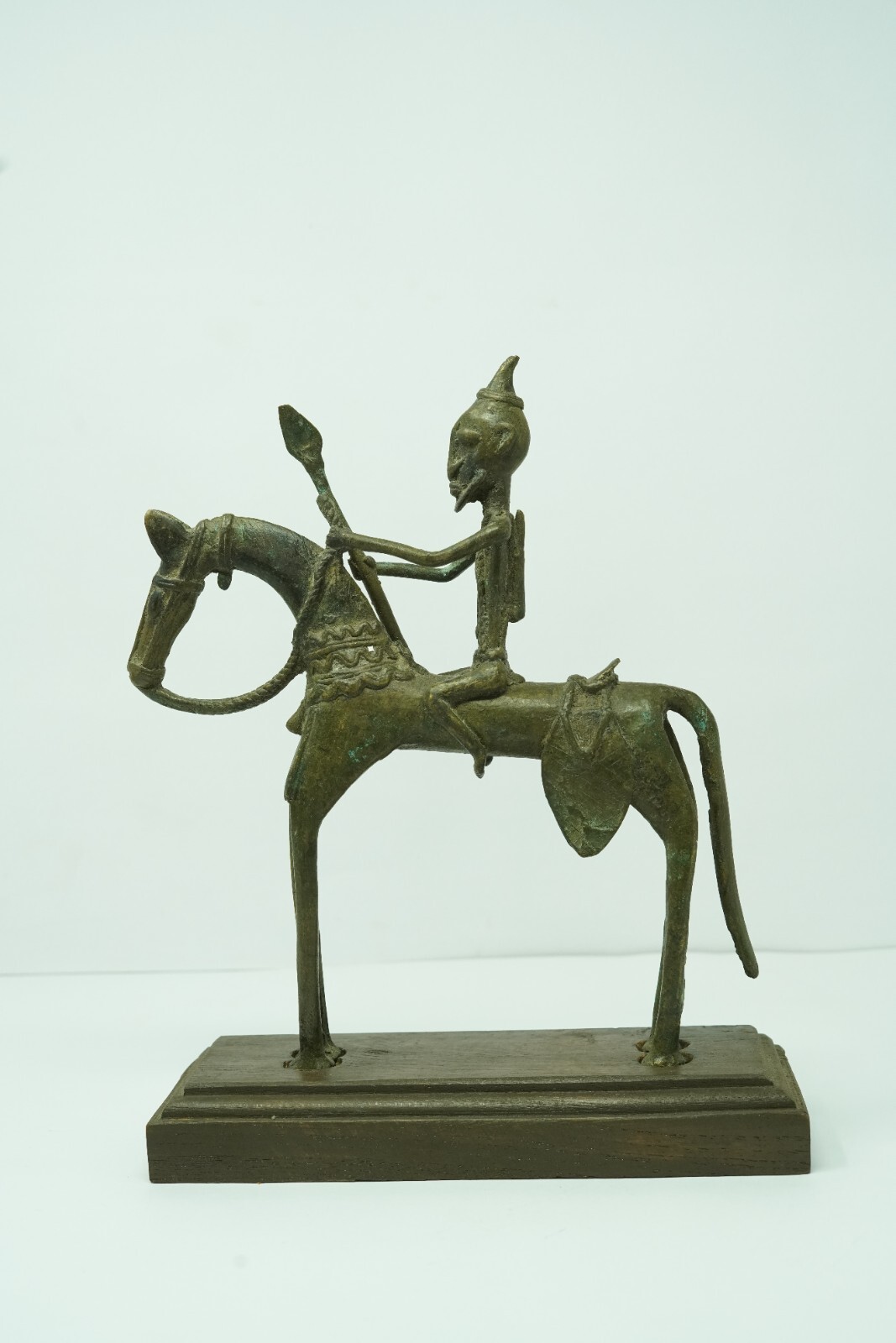 FIGURINE ANCIENNE CHEVAL EN BRONZE ASHANTI / AFRIQUE NH7183 - Photo 7 sur 9