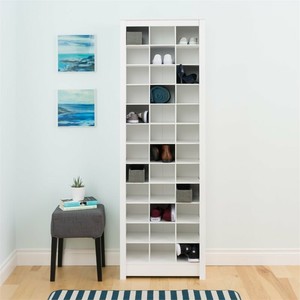 Prepac E Saving 36 Cubby Shoe Storage Cabinet In White Image Is Loading Prepac E Saving 36 Cubby Shoe Storage Cabinet