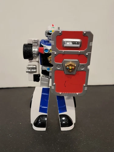 Vintage Power Rangers Turbo Robo Racer Megazord 5in. Action Figure Bandai 1997