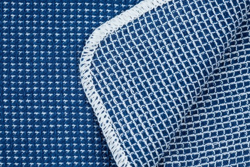 (3 pack) Cotton Waffle Dishcloth, Blue & White Striped, 4 Piece, 12 in x 12 in - Picture 5 of 6