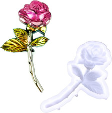 Rose Flower Silicone Molds, 3D Floral Resin Molds, DIY Art Decor Epoxy Casting M