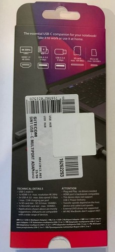 SITECOM USB-C Adaptateur Multiport - Afbeelding 2 van 3