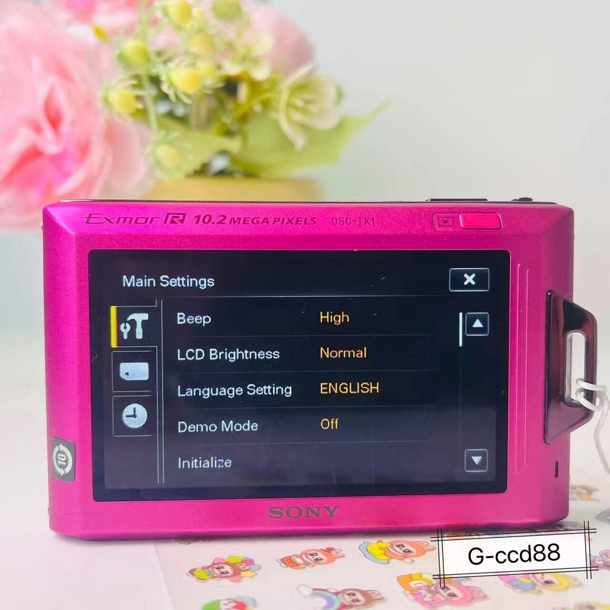 SONYサイバーショットDSC-TX1 ピンク Sony Cybershot DSC-TX1 Digital Compact - Pink – Retro Camera