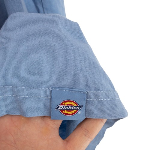 Dickies Aitkin Tee In Allure Blue Spellout Logo - Size S - Picture 8 of 11