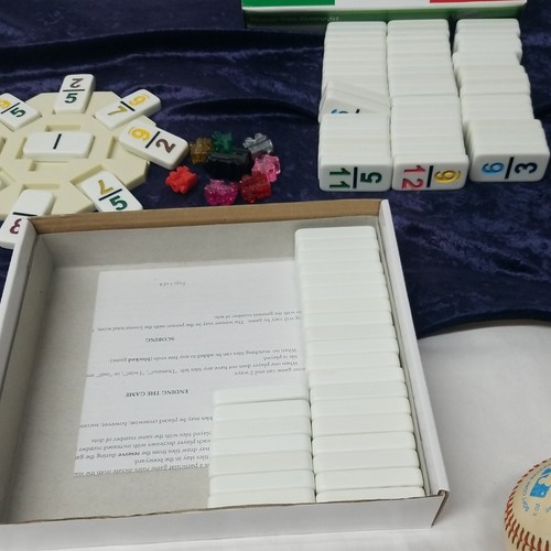Juego de 91 piezas de azulejos blancos Mexican Train Dominoe Doble 12 talla profesional color número blanco - Imagen 11 de 12