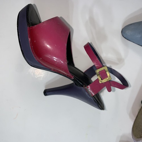 Set scarpe e borsette in miniatura vintage da collezione 14 pezzi - Foto 7 di 10