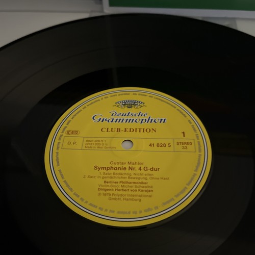 MAHLER SYMPHONY NO4 LP KARAJAN N596 - Bild 2 von 3