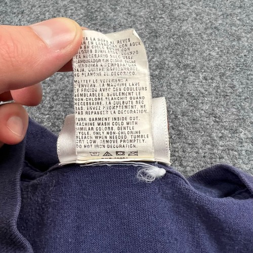 Camicia Disney Uomo Extra Large Blu Manica Lunga Topolino Disneyland Parchi Tematici * - Foto 7 di 18