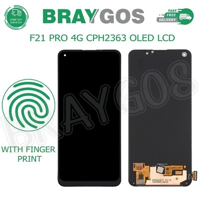 BRAYGOS Replacement OPPO F21 PRO 4G CPH2363 OLED LCD Display Touch Screen Digitizer