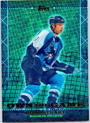 2000-01 Topps NHL Hockey Insert ''Own The Game'' Rookie Points Brad Stuart SJS 