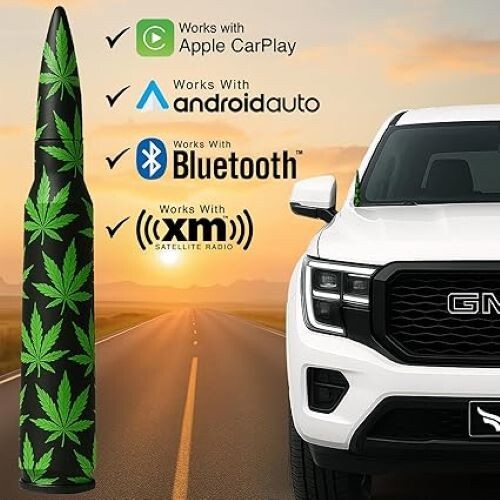 ANTENA BALA 50 CAL PARA CHEVROLET SILVERADO 1500/2500/3500/GMC SIERRA Weed - Imagen 2 de 9