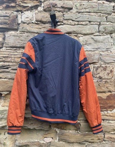 Bellfield Mens Blue & Orange Bomber/Varsity Jacket Size Small - Picture 2 of 13
