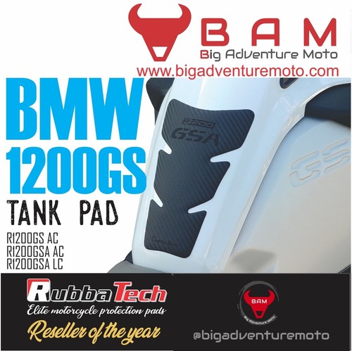 RubbaTech BMW R1200GS & Adv rubber tank pad 2005 onwards AC & LC (Bonus pack) - Picture 2 of 8