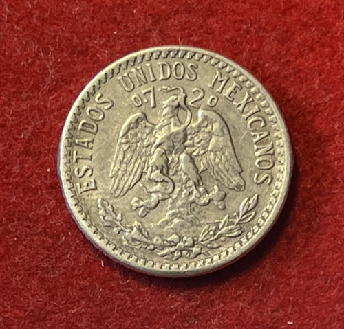 Mexico 20 Centavos 1942 Silver Coin KM#438 T5911