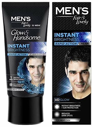 Men's Fair And Lovely Glow And Handsome Instant Brightness Cream Face Wash Combo - Picture 17 of 22