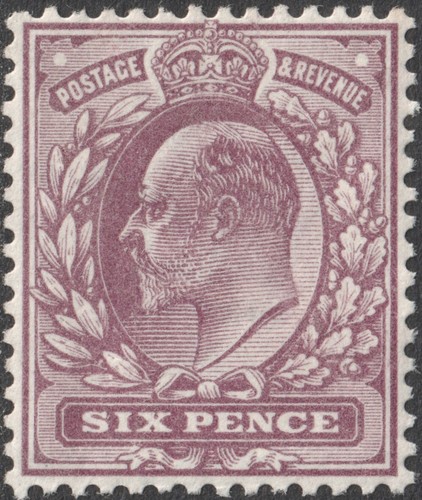 SG 298 6d Reddish Purple M33A (3) in generally fine and fresh unmounted mint.