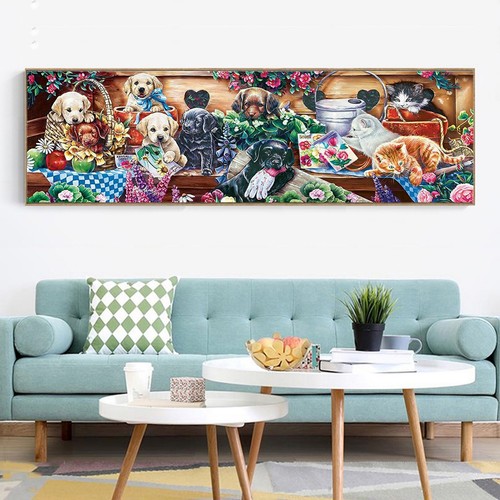YALKIN Hund rund voll Bohrer groß Diamond Painting Stickerei Kreuzstich Sets - Bild 7 von 10