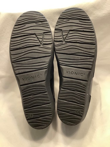 Vionic Karigan Black Leather & Nubuck Sneakers Wmns 71/2 WIDE MSRP $119.95 - Picture 5 of 5