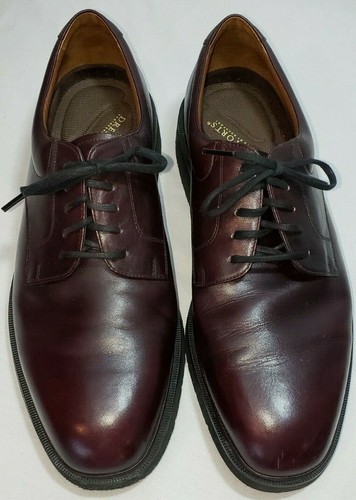 BURGUNDY, LEATHER, OXFORDS, SIZE 