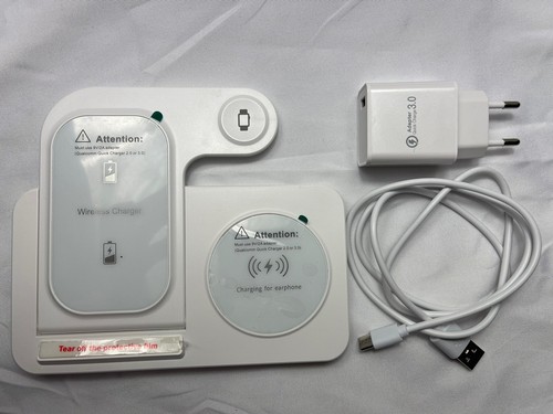 Kabelloses Ladegerät, 18 W, 3-in-1 induktive Ladestation - Bild 3 von 3