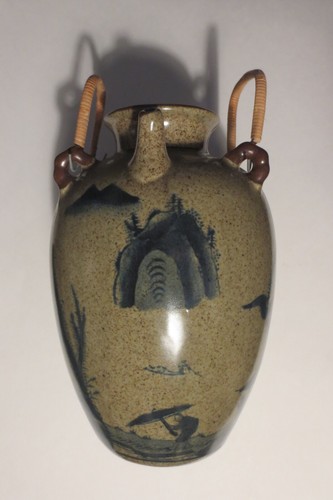 LOW PRICE! STAMPED VINTAGE! POST 1940 "CHINESE LANDSCAPE" GLAZED CERAMIC PITCHER - Picture 20 of 24