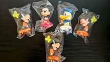 Disney Kellogg's Promo Mini Bobbleheads Mickey Mouse, Donald Duck, Goofy 5pc
