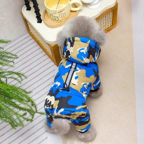 Camouflage Dogs Cat Winter Warm Jumpsuit Puppy Windproof Jacket Yorkshire - Picture 13 of 13