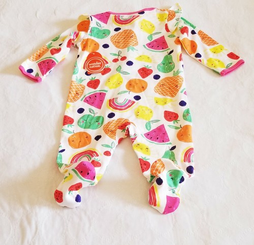 Baby Girls sleep&play sleepwear bodysuit Romper jumpsuit outfits.Size 3-6Months - Picture 4 of 5
