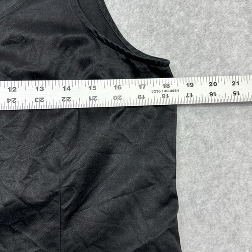 Eileen Fisher Tank Top Women Medium Large Black Silk Wool Washable No Tag * - Picture 8 of 16