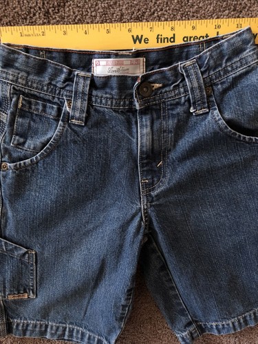 Children Levi Strauss & Co Jean Shorts Size 8 Reg Carpenter Style Jeans 8 Pocket - Picture 7 of 9