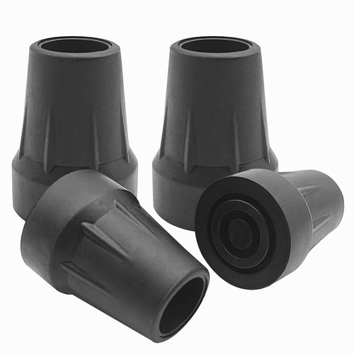 4 Pack Replacement Cane Tips, Rubber Cane Tips for Canes, Walking Sticks, - 第 1/7 張圖片