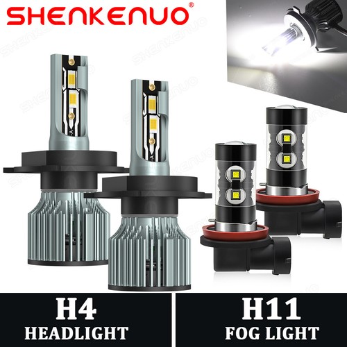 For Nissan Versa 2007-2019 LED Headlight High/Low + Fog Light Bulbs Super Bright - Imagen 1 de 16