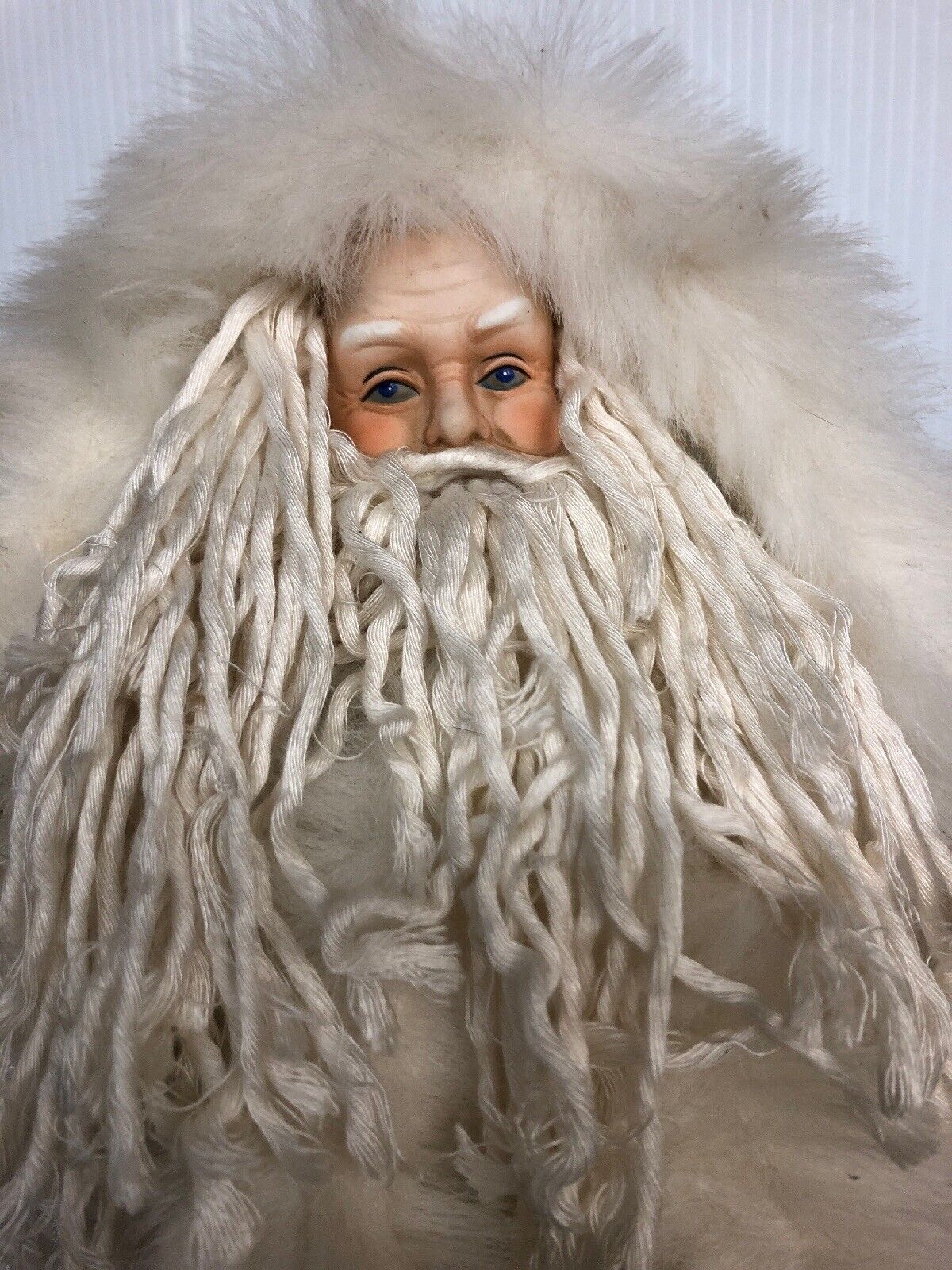 Vintage, New From Collection White Santa Clause 16 1/2” Christmas Decorations - Picture 2 of 10
