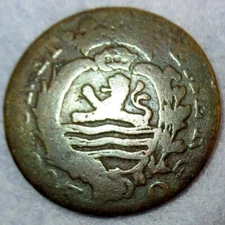 Certificate of Authenticity 1790 New York Penny Colonial Copper Cent Zeeland Min