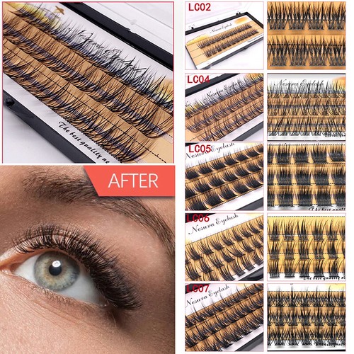 8-16mm Mix Volume Cluster Eyelash Extension Individual Russian False Mink Lashes - Picture 6 of 17