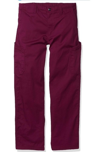 Medium Tall Carhartt Men's Rugged Flex Modern Fit Ripstop Straight Leg Pant Wine - Picture 1 of 14
