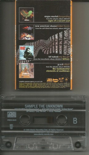 PROMO CASSETTE TAPE P.O.D. New American Shame P.O.D. Virgos Merlot dark New day  - Picture 2 of 2