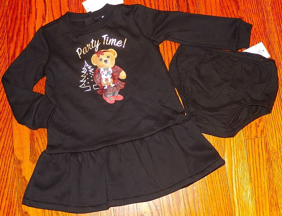 CONJUNTO DE VESTIDO POLO RALPH LAUREN AUTÉNTICO BEBÉ NIÑA NUEVO ORIGINAL TALLA 18M, NUEVO CON ETIQUETAS Foto 4 de 4