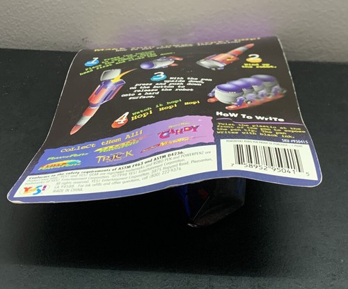 Vintage YES! GEAR POWERPENZ ROBO Pen Sealed Original Package SEALED NEW RARE - Picture 8 of 11