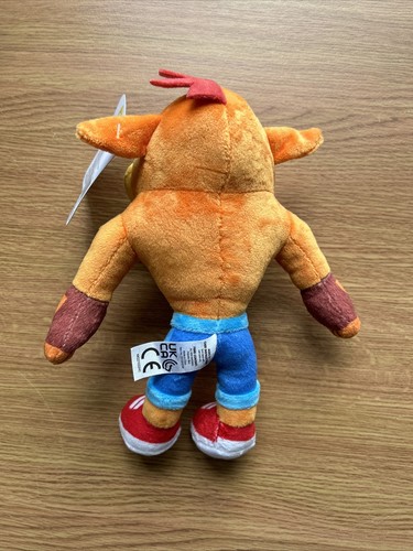 Juguete de peluche suave Crash Bandicoot 15 cm nuevo con etiquetas - Imagen 2 de 2