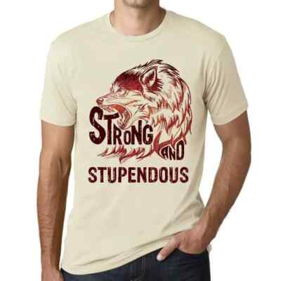 ULTRABASIC Herren T-Shirt Starker und atemberaubender Wolf Strong Wolf And Stupendous