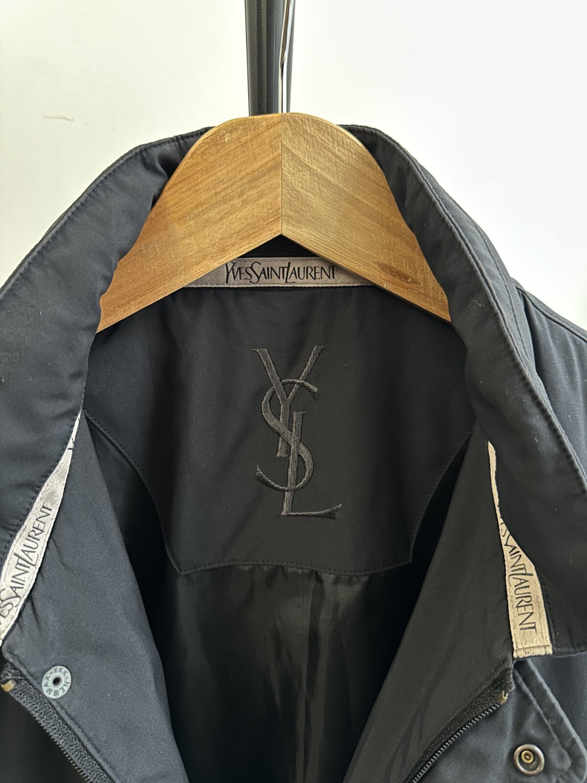 Yves Saint Laurent giacca nera vintage uomo