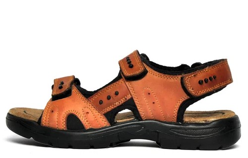 Catesby Men's Leather Sandals! England Ray  Adventure Casual Outdoor UK 12 EU 46 - Picture 1 of 5