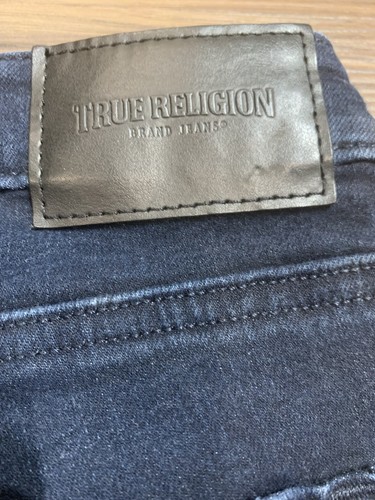 True Religion Halle Mid Rise Super Skinny Jeans Size 28 Destroyed Knees Jeans - Picture 10 of 11