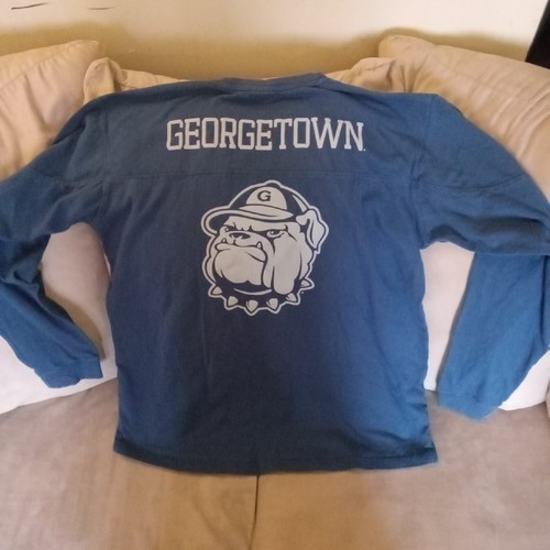 Vintage Pressbox Georgetown Hoyas Double Sided Tshirt Size Medium college 90s - Picture 7 of 8